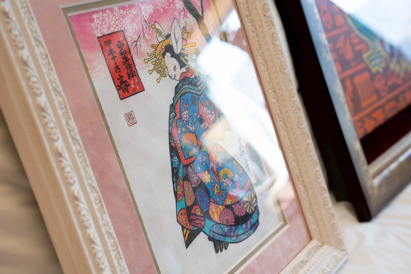 額縁で作品は完成する。 - 令和浮世絵の額装の話