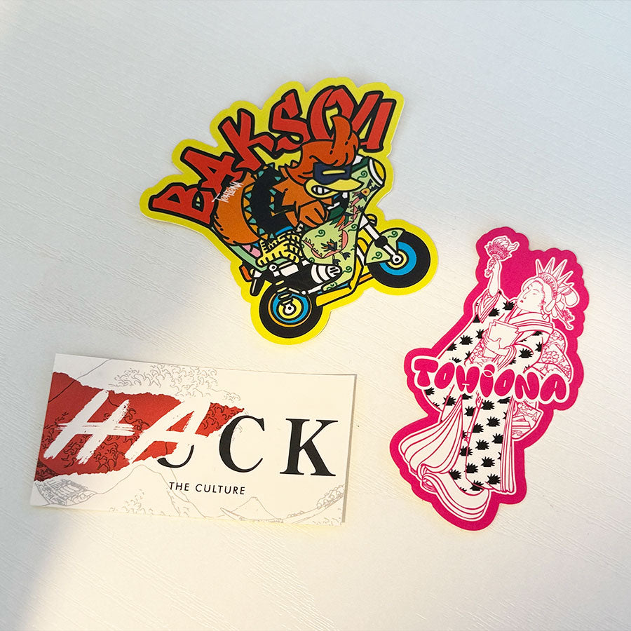 07 Original sticker 3set｜TOHIONAオリジナルステッカー3枚セット