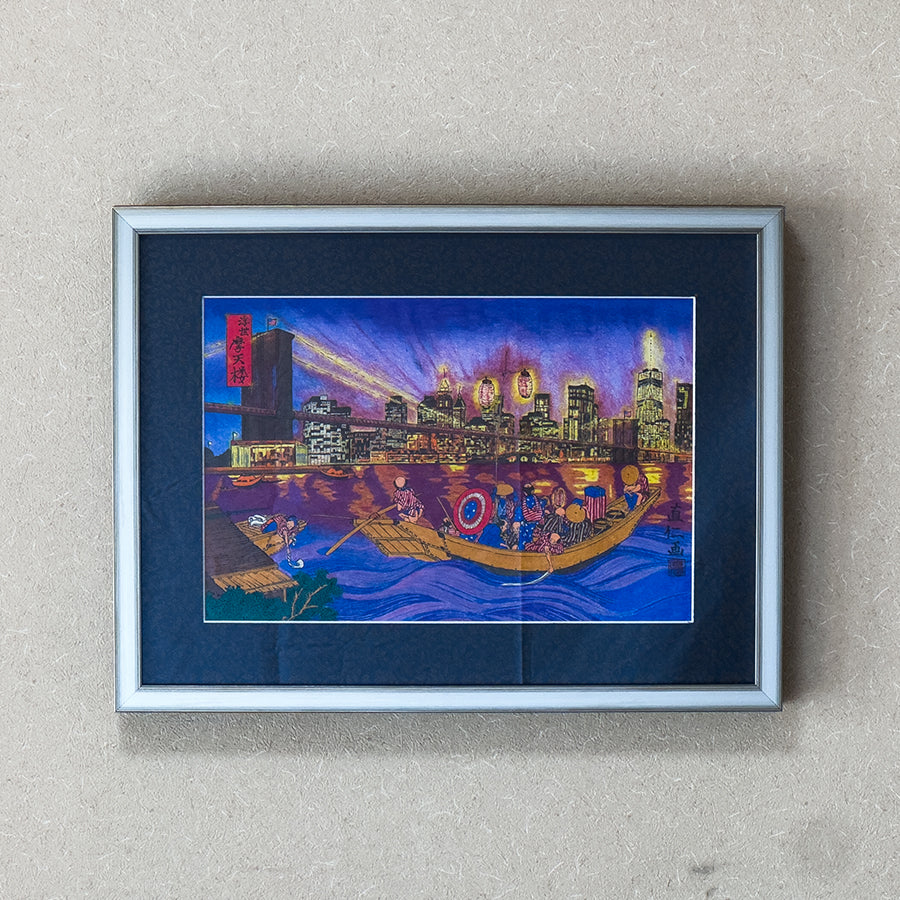 Floating world skyscrapers｜令和浮世絵 浮世 摩天楼